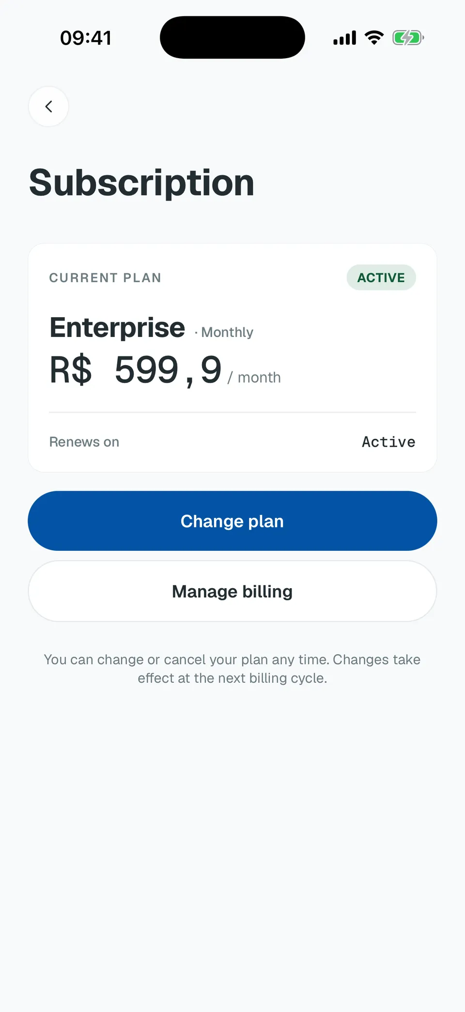 Deentz mobile current subscription